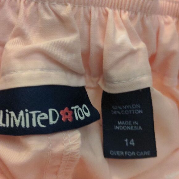 Limited Too vintage pink convertible pants/ shorts size 14‎ - Picture 4 of 7